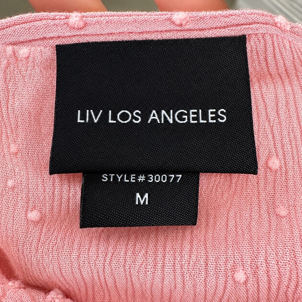 Liv Los Angeles Blouse Lace Crochet Ruffle Boho Romantic Cottagecore Peasant Top - Picture 5 of 5